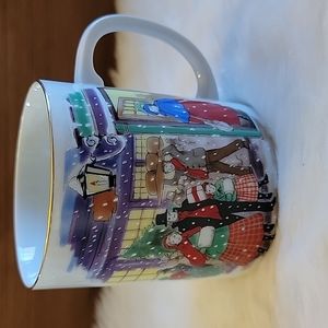 Vintage Japan holiday mug
